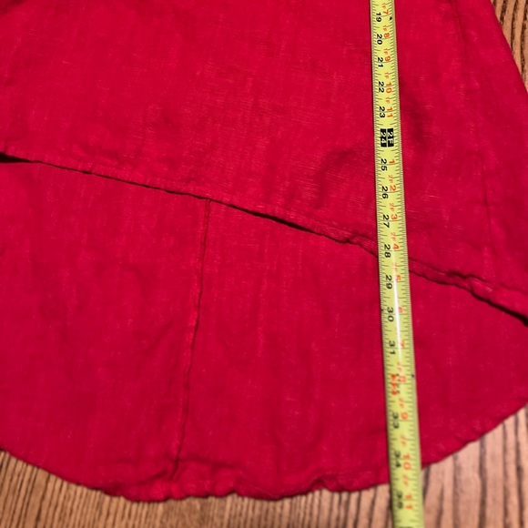 bryn Walker 100% Linen Red Tunic Top S - Picture 8 of 9